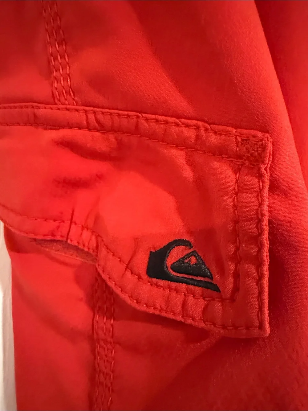 Quiksilver Men’s Red Boardshorts - Classic Swim Trunks,Size 33